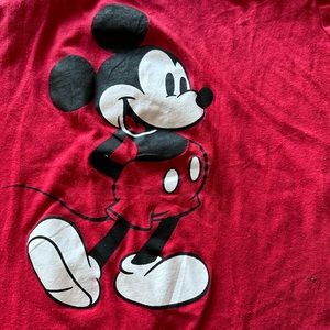 #127D Disney Mickey Mouse on Red tee, size XL